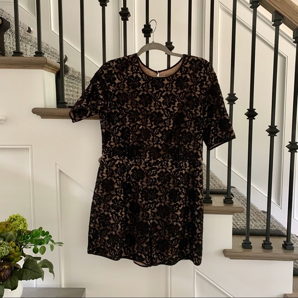 BCBG Black Lace Romper - Picture 1 of 1
